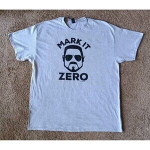 The Big Lebowski T-Shirt Men's XL Movie Graphic Print Gray Short Sleeve